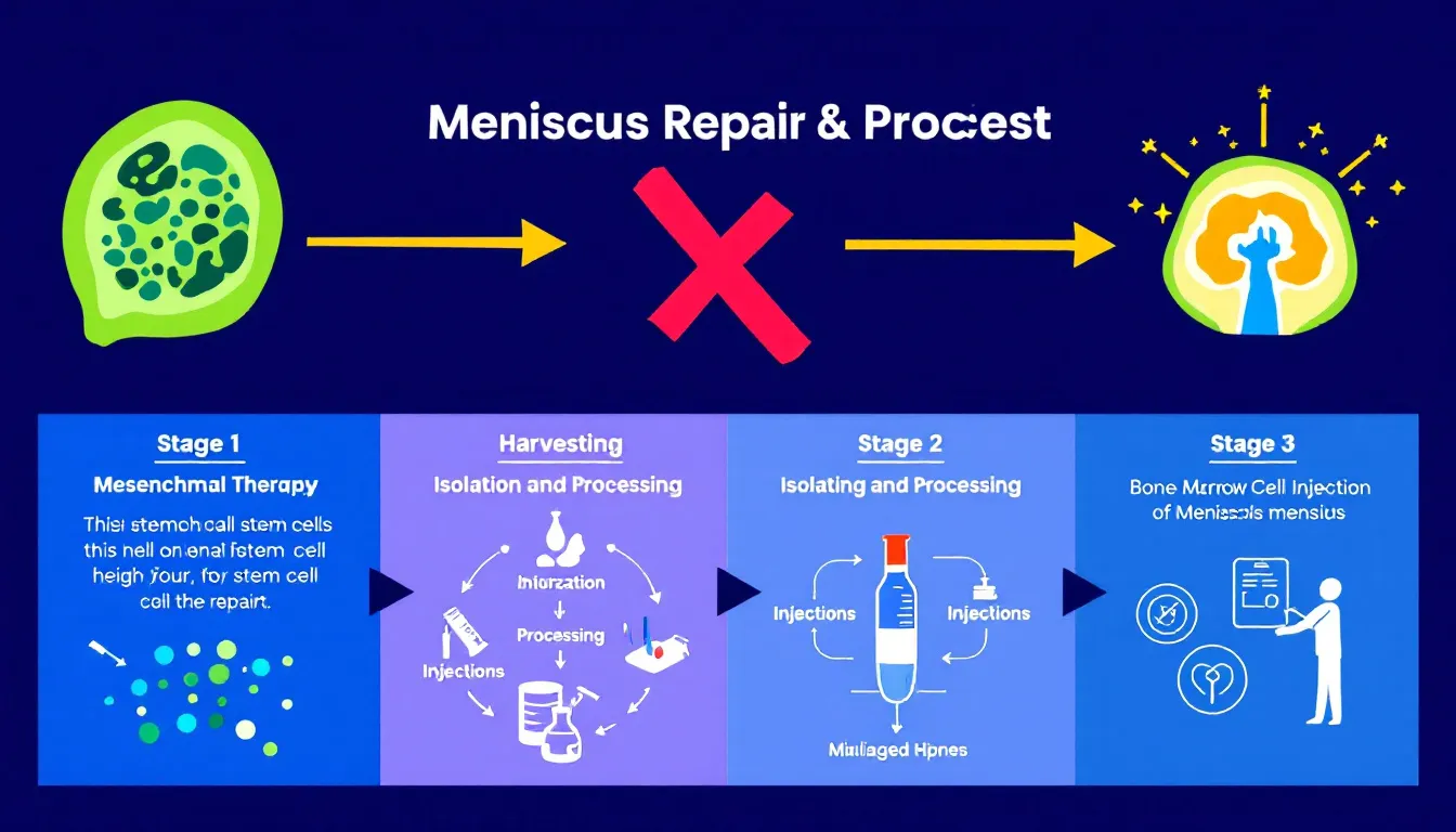 meniscal tears cartilage degeneration harvested stem cells meniscal allograft transplantation collagen meniscus implant